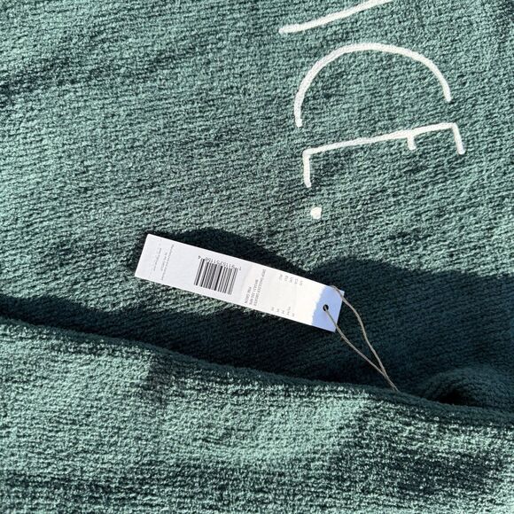 Rae Dunn PEACE green Raglan Sweater blouson Sleeve Cozy Holiday NWT $78 Small - Picture 3 of 7